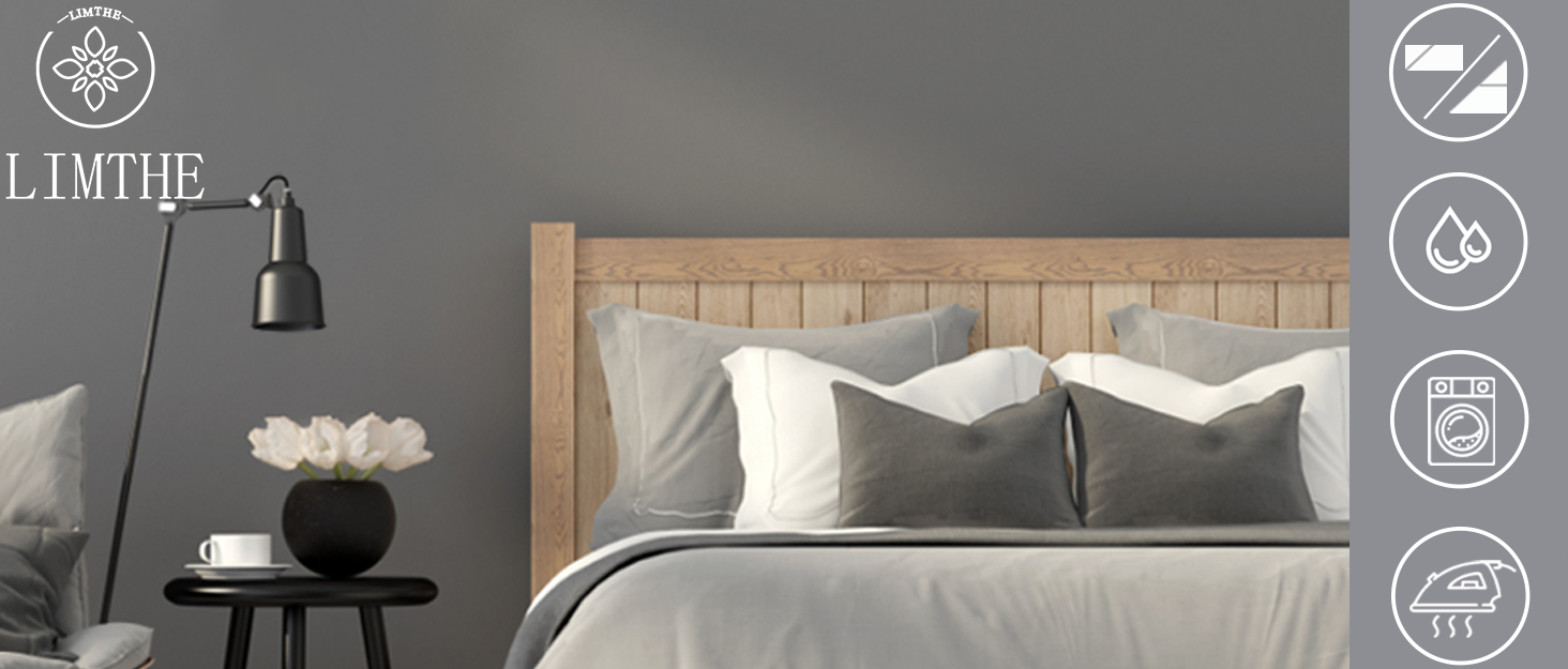 Limthe Headboard Gap Filler Queen,Bed Wedge Pillow for Headbpard Gap,Mattress Gap