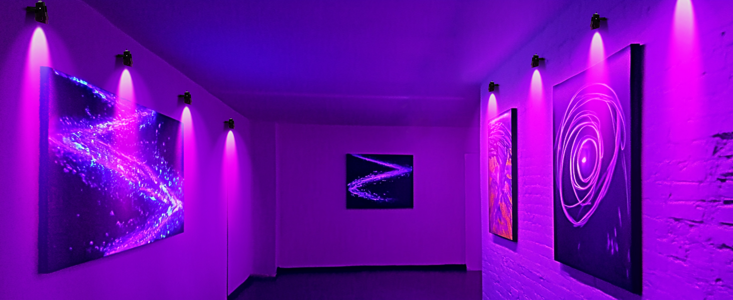 purple halloween spotlight
