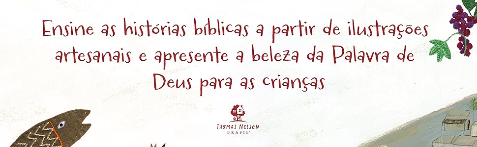 Ensine as histórias bíblicas com ilustrações artesanais e apresente a beleza da Palavra de Deus.