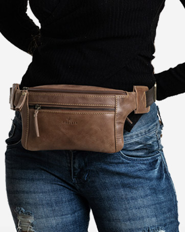 Leather Travel Waist Bag