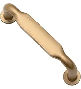 Alzassbg 10 Pack Champagne Bronze Cabinet Handles, 3 Inch(76mm) Hole Centers Arch Modern Cabinet ...