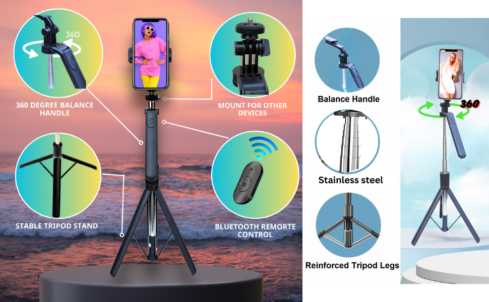 long Selfie Stick Tripod