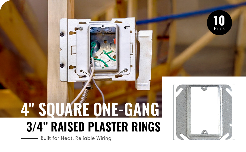 Plaster Ring Mud Ring, Blank Wall Plate Cover, Junction Box Blank Outlet Cover