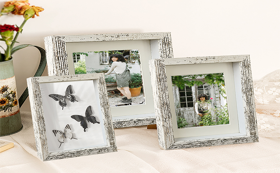 Houstimi Farmhouse 5x7 Shadow Box Frame Small Shadow Box