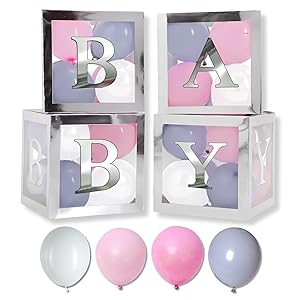 baby boxes with letters for baby shower balloon boxes with letters baby shower boxes with letters