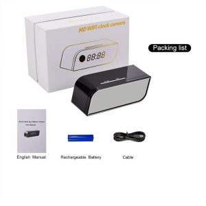 DEATTI 4K UHD Spy Hidden in WiFi Clock Hidden Camera
