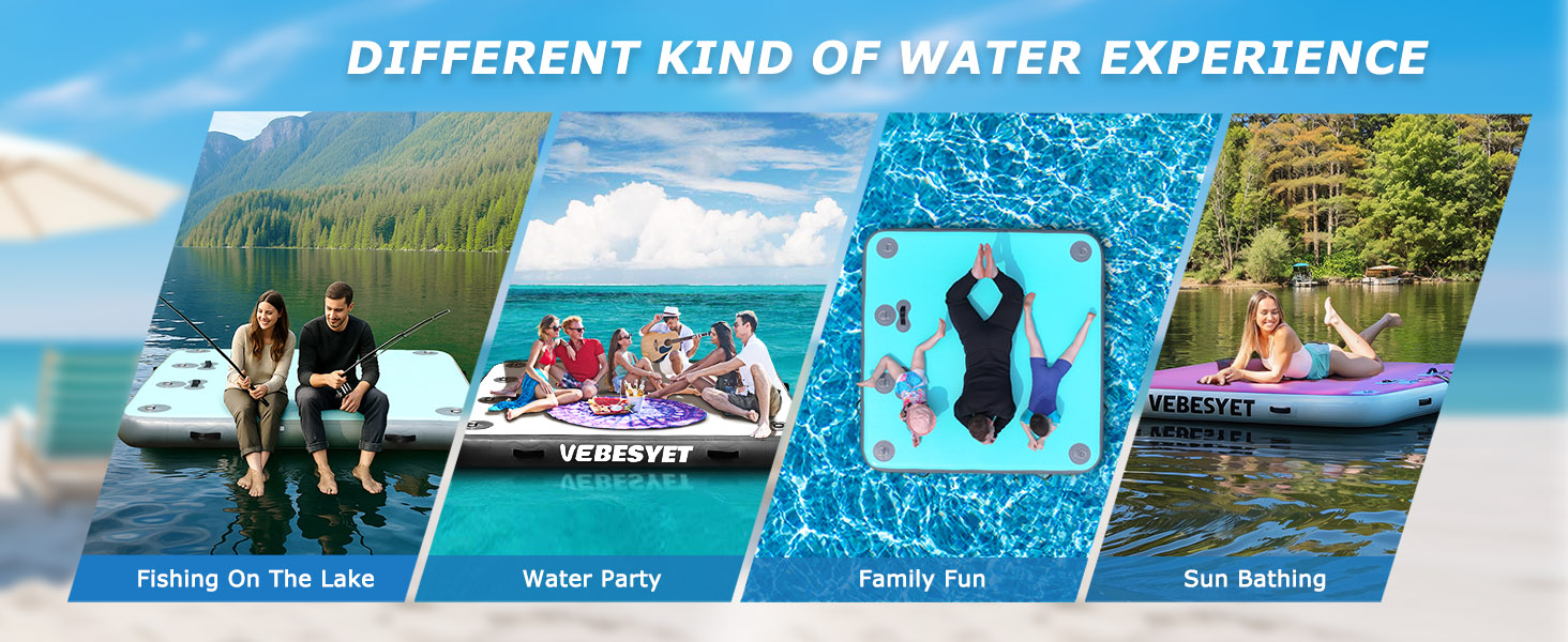inflatable dock floating platform