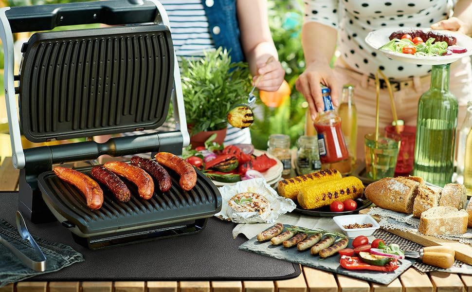 FLASLD Fireproof & Waterproof Under Blackstone Griddle BBQ Mat, Heat