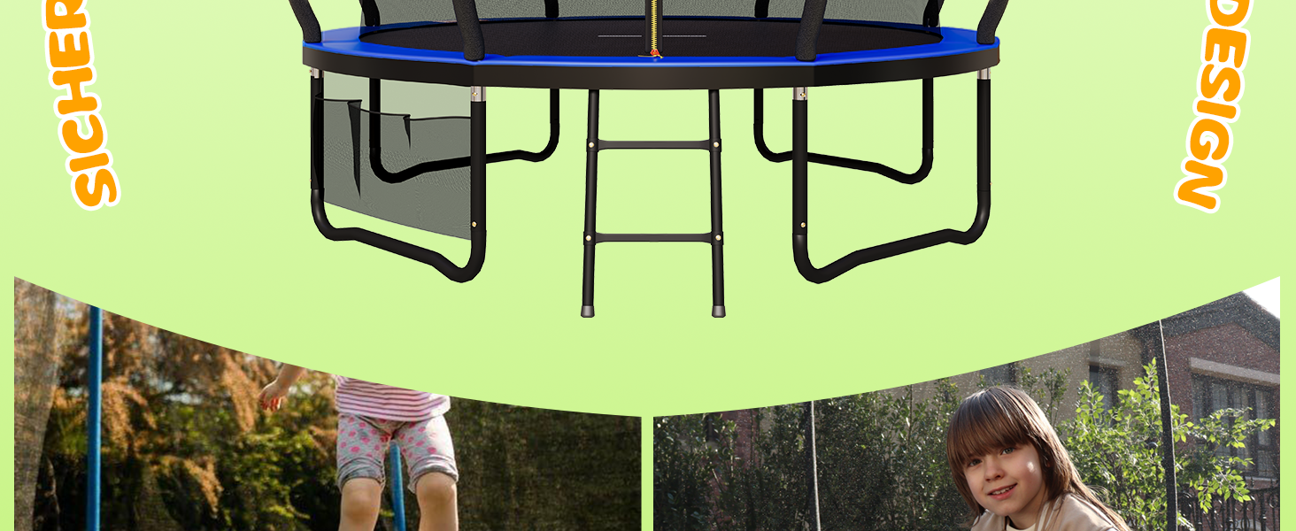 Devoko Outdoor Trampolin, TÜV GS-Zertifikat, Kindertrampolin mit Sicherheitsnetz 4add43b1 D94e 4b47 9393 Ba98185e0888. CR0,0,1464,600 PT0 SX1464 V1