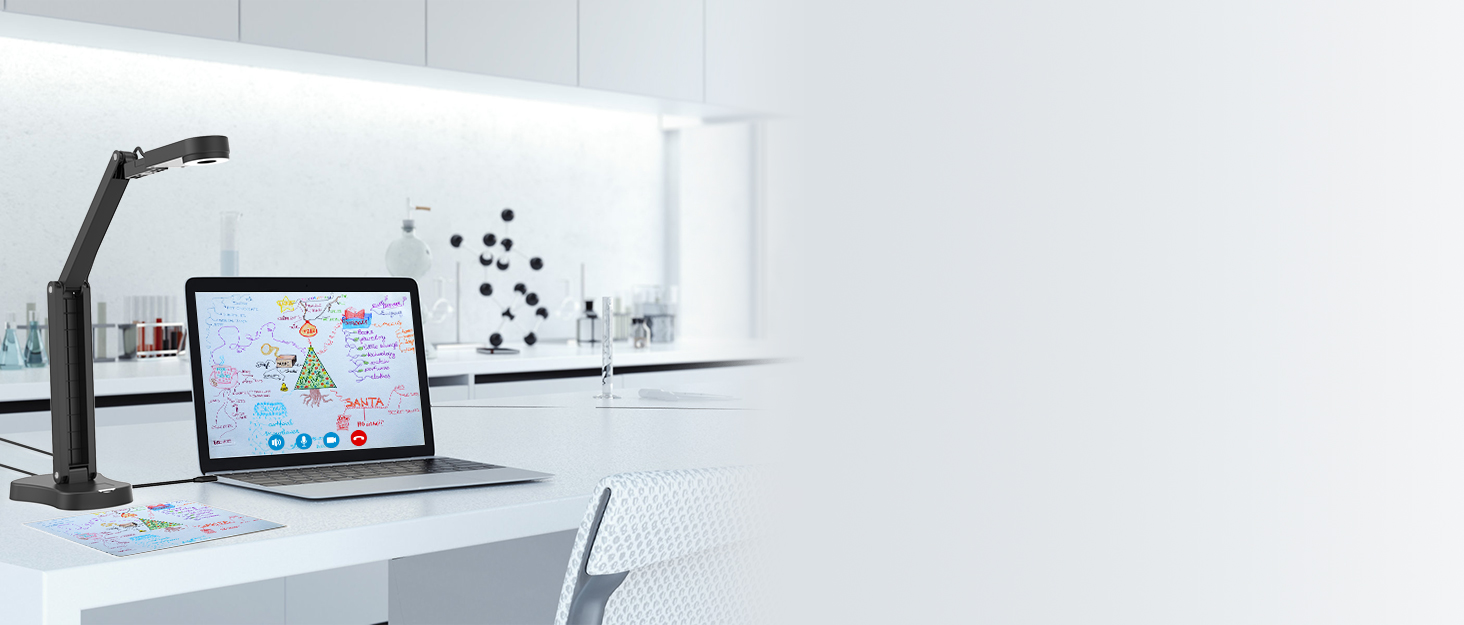 PAKOTOO 8MP USB Document Camera for Teachers and Classroom