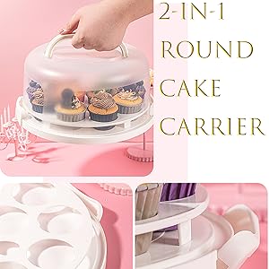 Doubles as Five Section Serving Tray, Perfect Taker Caddie for Travel (White)