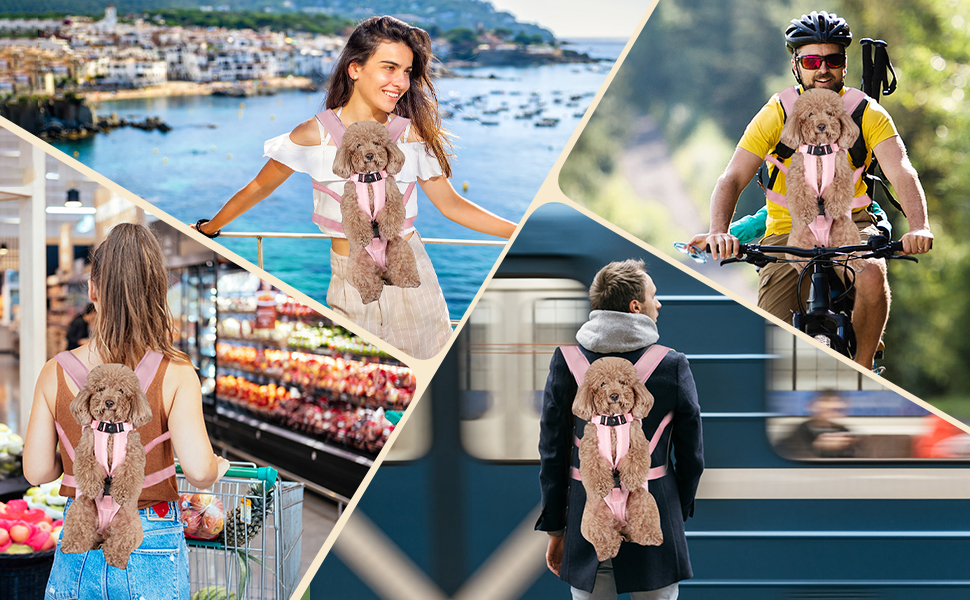 Dog Back Pack for Small Medium Dogs Cats