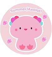 Mewaii 8'' Soft Axolotl Mushroom Plushie Stuffed Animal Plush Pillow Squishy Toy - Pink