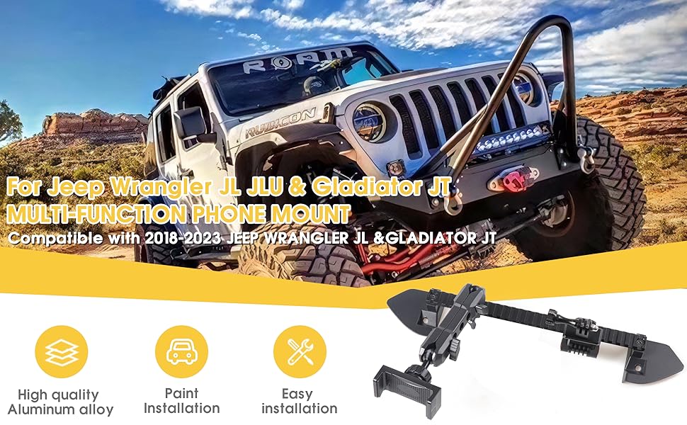 for jeep gladiator phone mount