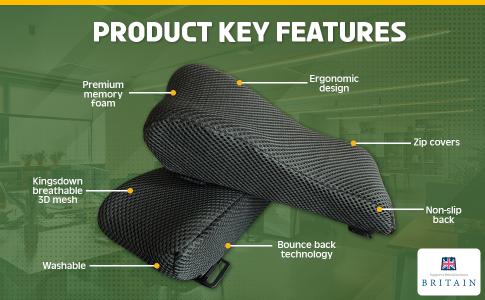 Comfortpad Office Chair Arm Pads Ergonomic Arm Rest Office Chair Arm