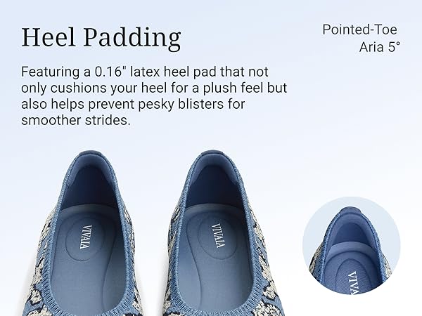 Amazon.com | VIVAIA Aria 5° Women's Pointed Toe Ballet Flats