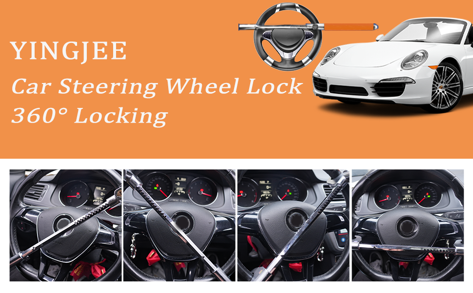 Car Steering Wheel Lock, YINGJEE The Anti Theft Device for Cars