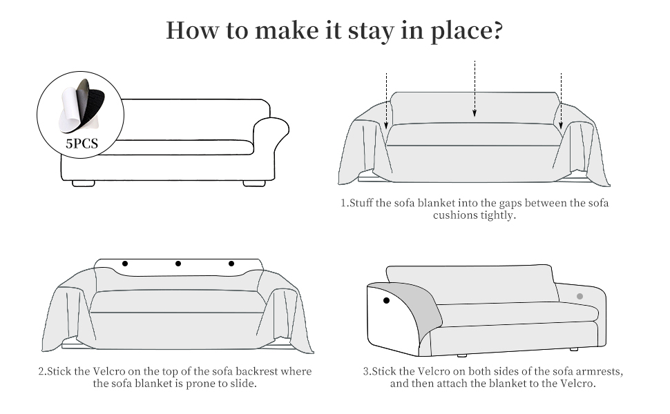 Amazon.com: Foreate Water-Resistant Couch Cover Blanket Sofa Blanket ...