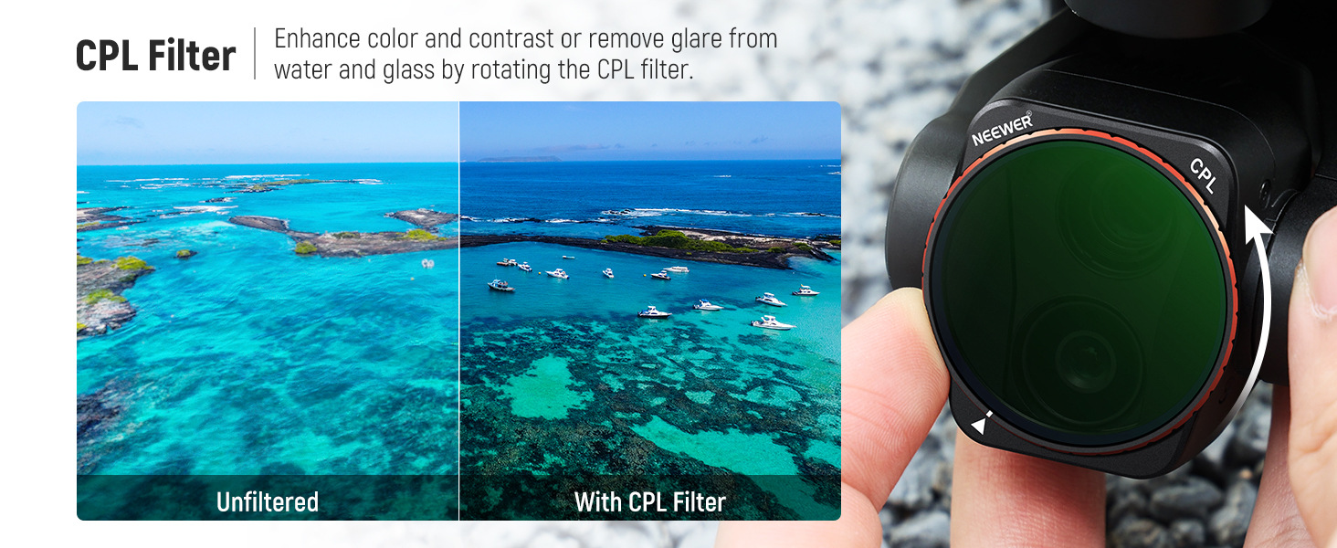 NEEWER Lot de 10 filtres ND & Effect compatibles avec DJI Air 3, lot de