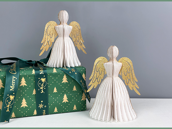 WONDERDECOR エンジェルオーナメント 2021年 Amazon.com: 4PCS Christmas Party Decorations Paper Angel