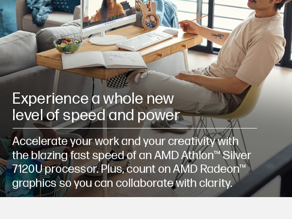 power powerful creativity creative fast speeds amd athlon silver processor radeon graphics collabora