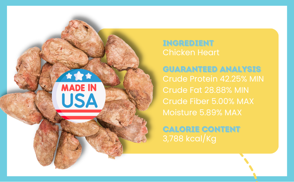 made in usa chicken hearts 