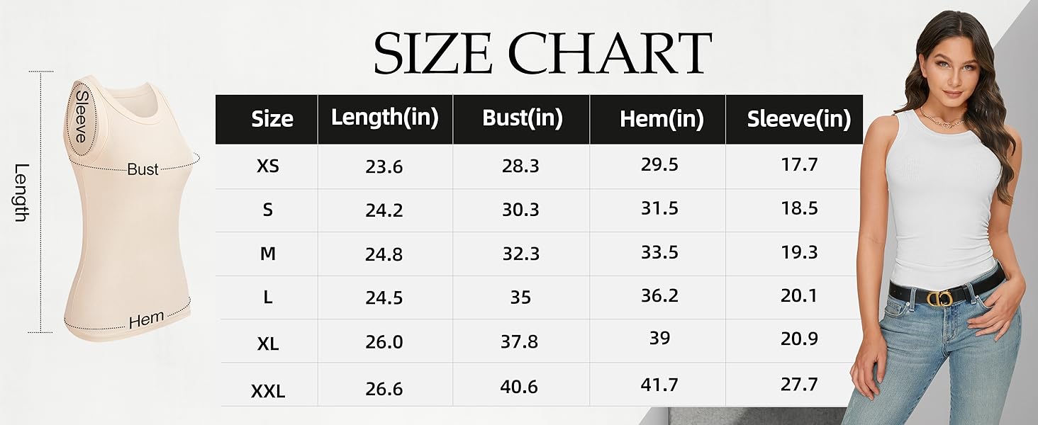Womens Tank Tops High Neck Sleeveless Ribbed Tank Casual Basic Thick Strap Slim Fitted Racerback Shirts 20 tank top for women