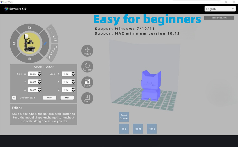 3D Printer Mini, 4 x 4 x 4 Inch Printing Compact 3D Printer, Portable Small 3D Printer with Removable Build Plate, 0.4mm Metal Nozzle 3D Printer for Beginners 15 3d printer under 100 dollar 3d printer cheap 3d printer 3d printer wifi mini 3d printer