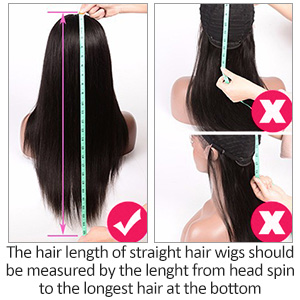 straight lace front wig