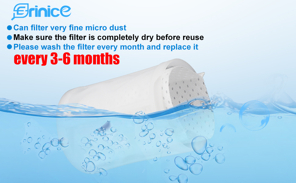 Erinice Replacement Filters for Makita T03193 LC01 & BCL180W XLC02 18V