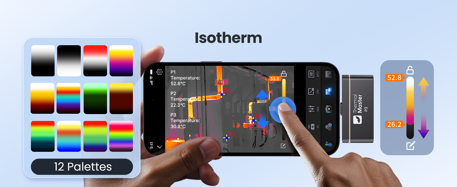 Thermal Camera for Android/iOS, P3 Thermal Imaging Camera