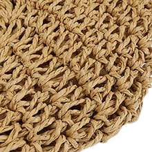 Womens Large Straw Tote Bag Handmade Woven Beach Shoulder Bag Top Handle Purse for Summer