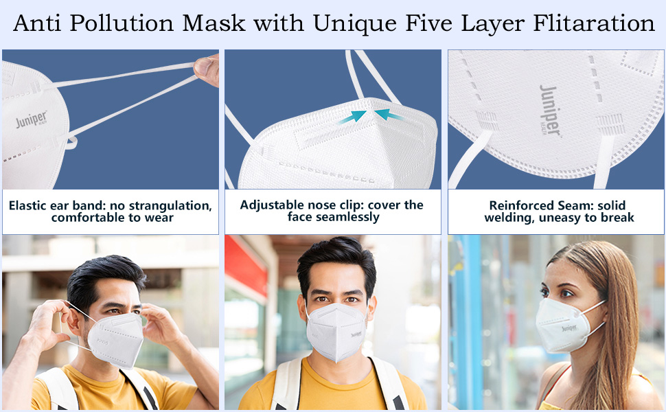 Juniper N95 Face Mask Non Woven Fabric disposable N95 9050 Respiratory