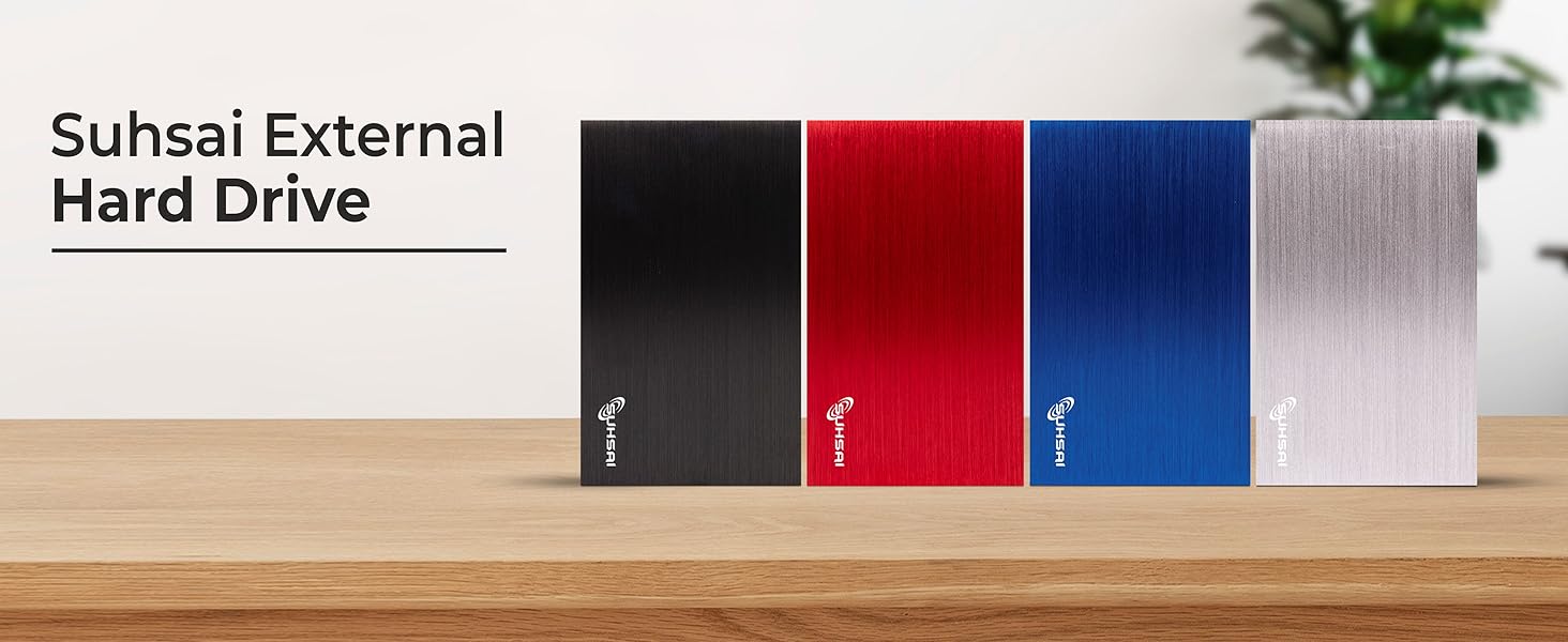 Suhsai 500GB external hard drive with USB 2.0 Memory Expansion HDD 2.5" portable hard drive