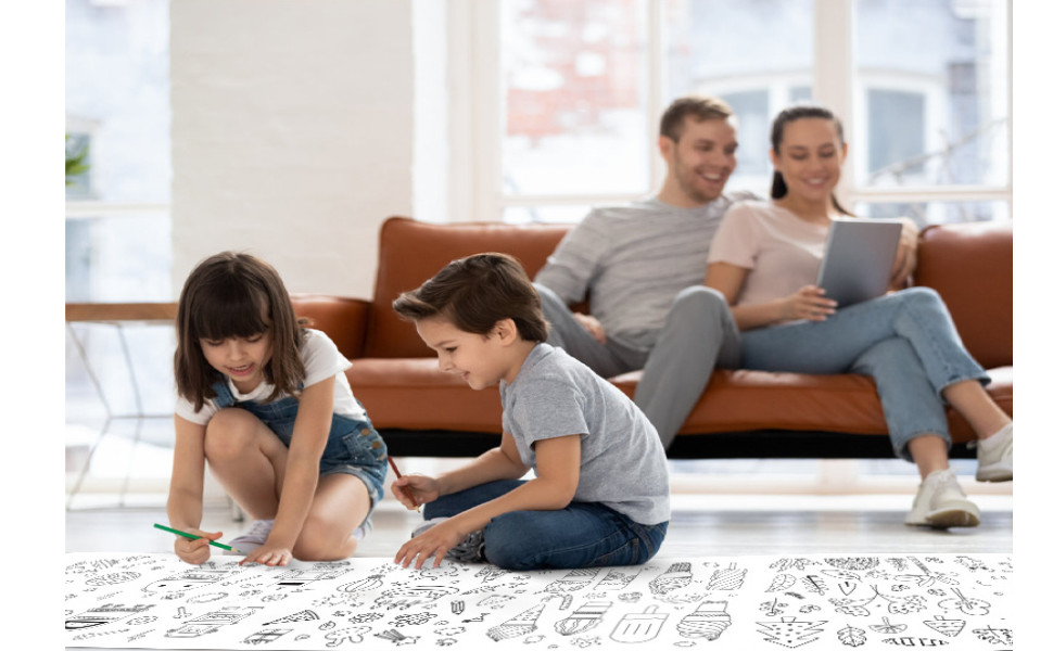 Children's Drawing Roll,Coloring Paper Roll for Kids,Drawing Paper Roll