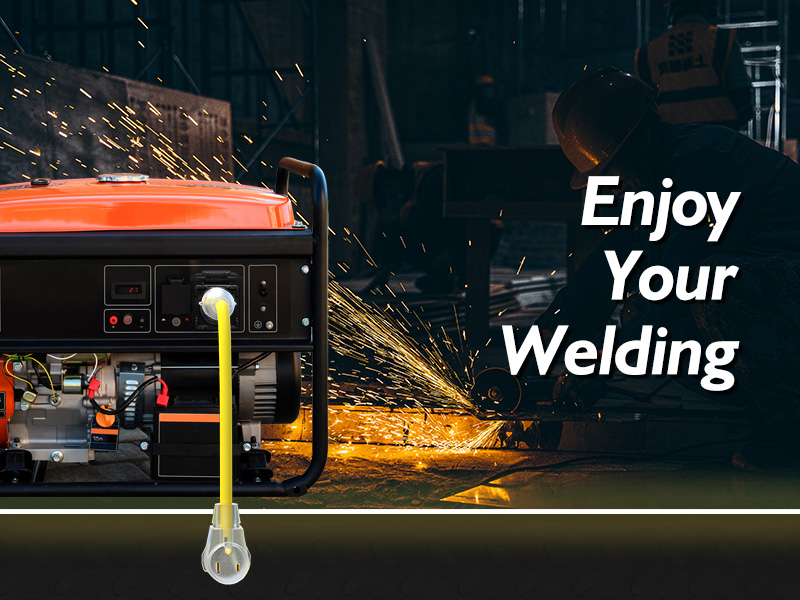 TOOLIOM 4 Prong 𝟑𝟎 𝐀𝐦𝐩 Generator Welder Adapter Cord, NEMA