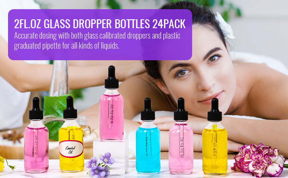 glass dropper bottles