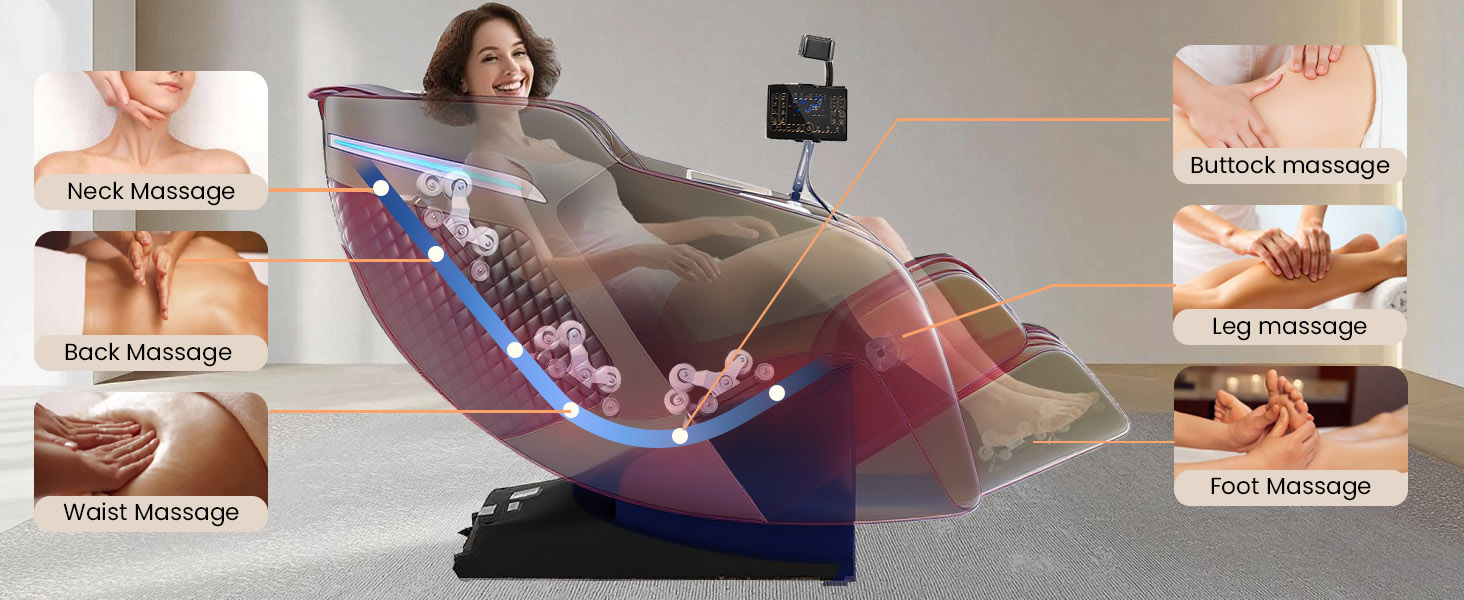 4D massage chair SL track