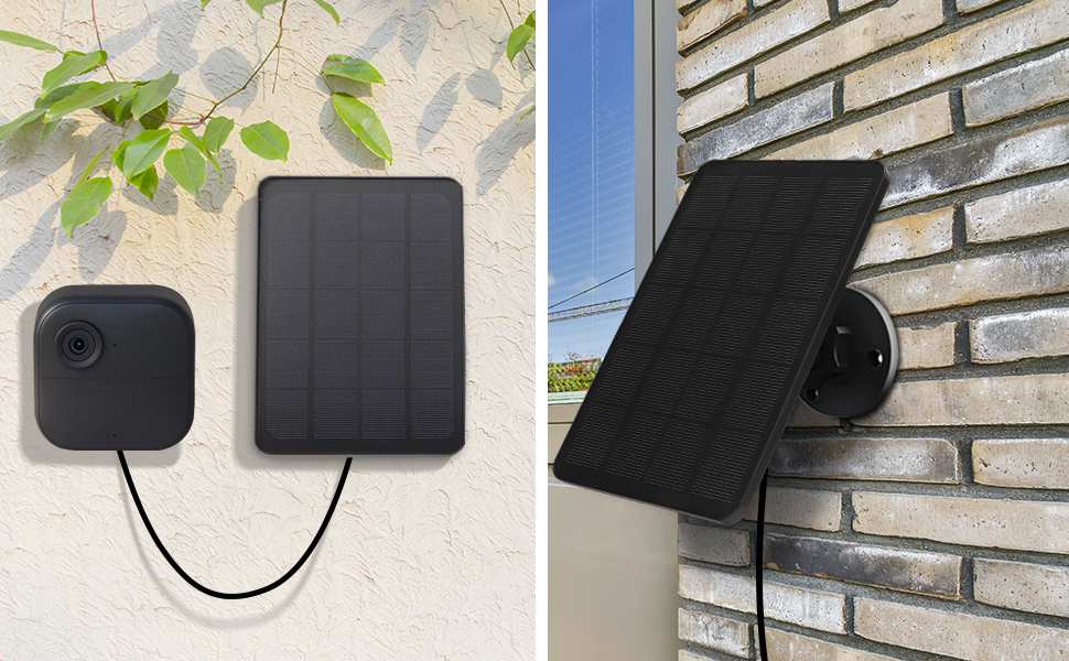 Solar Panel for Blink Camera Outdoor, Solar Panel 4W Compatible with Blink Outdoor