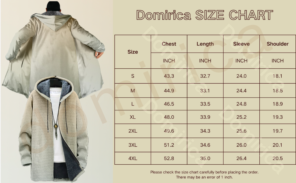 domirica Mens Long Hooded Cardigan Full Zip Up Japanese Purple