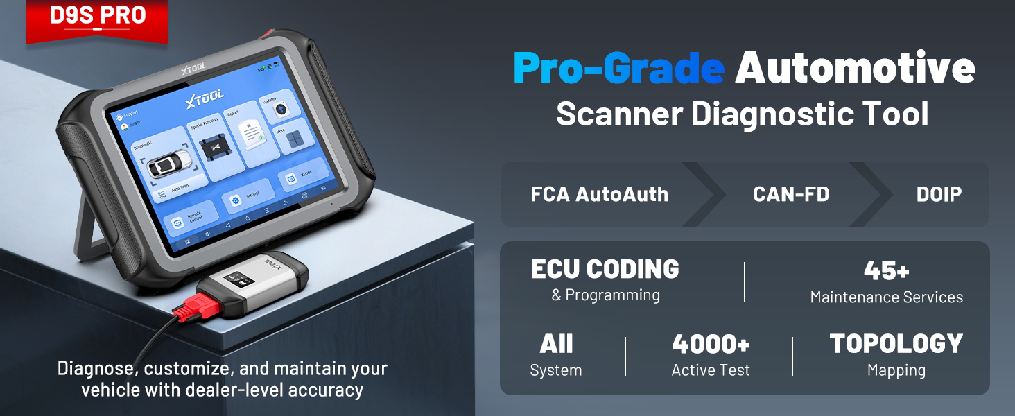 xtool d9max car service scan tool