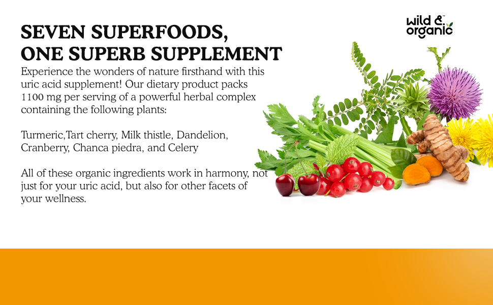 Wild & Organic Uric Acid Support Gummies Urinary, Joint Support & Kidney Cleanse