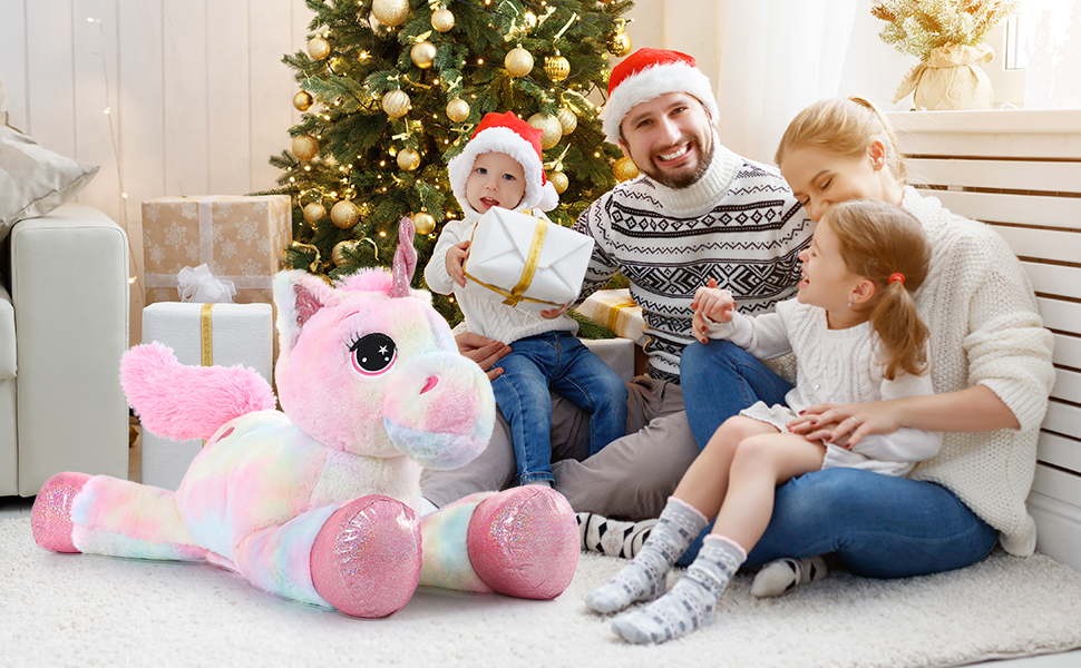 pink unicorn stuffed animal