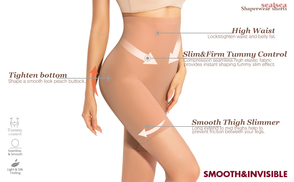 Tummy Management Shapewear For Ladies Below Clothes Excessive Waist Thigh Slimmer Physique Shaper Slimming Shapewear Shorts 9 high waist shapewear shorts