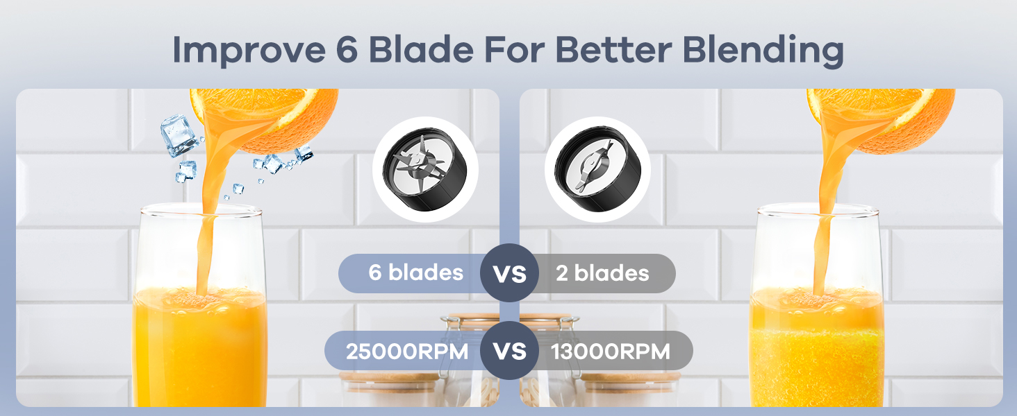 Ganiza Blender for Smoothies, 12Piece Blender For Shakes