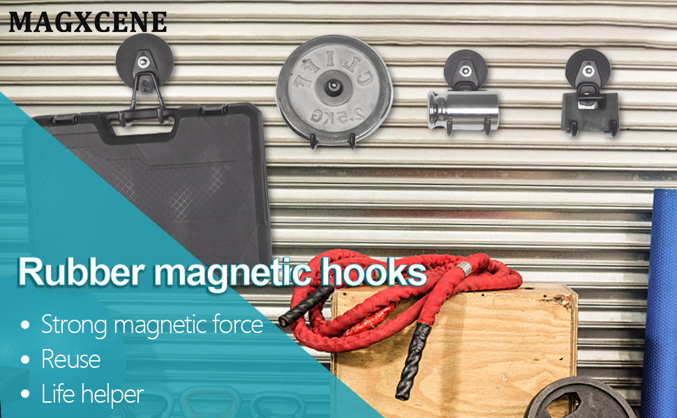 MAGXCENE Strong Hooks, 2.59" Garage Hooks