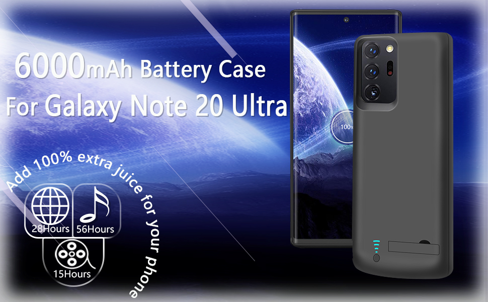 BAHOND Battery Case for Samsung Galaxy Note 20 Ultra 5G, 6000mAh