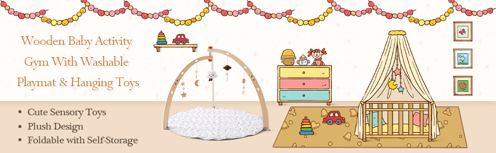 baby gym and playmat