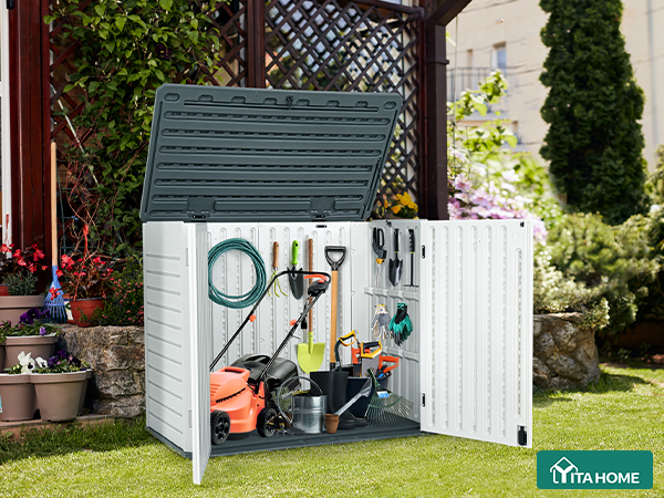 おしょ様。3個セット　チャコール・ホワイト・ホワイト新品　アウトレット Amazon.com: YITAHOME 35 Cu Ft Horizontal Weatherproof Storage Shed