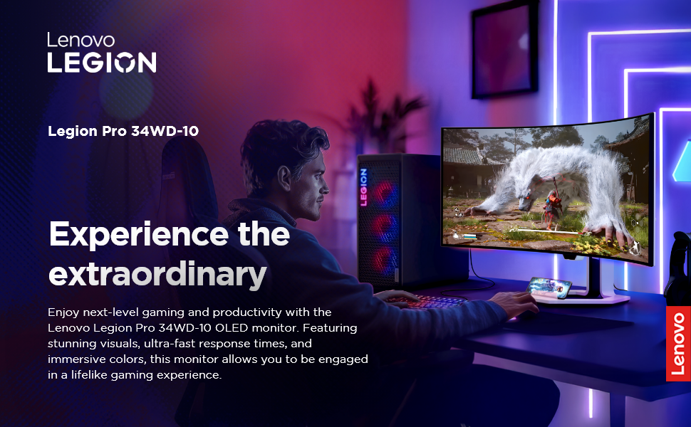 Legion Curved Gaming Monitor; lenovo legion